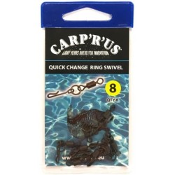 Carp'R'Us - Quick Change Ring Swivel - size 8 - krętlik do szybkiej wymiany